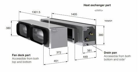 Mitsubishi Electric PEAM140HAAVKIT 14.0 kW Ducted Air Conditioner 1 Phase