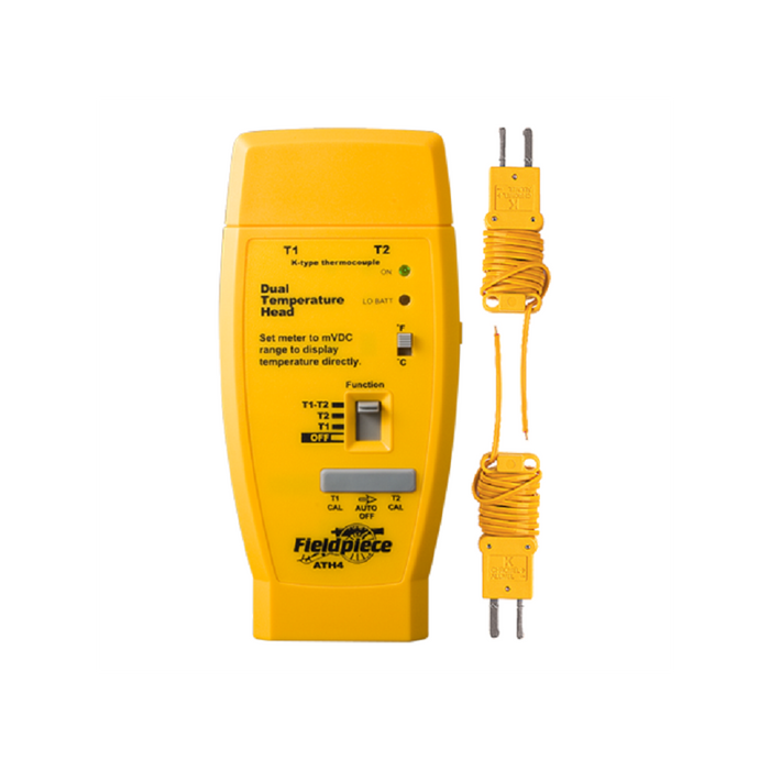 Fieldpiece ATH4 Dual Temperature Accessory Head with K-type thermocouples