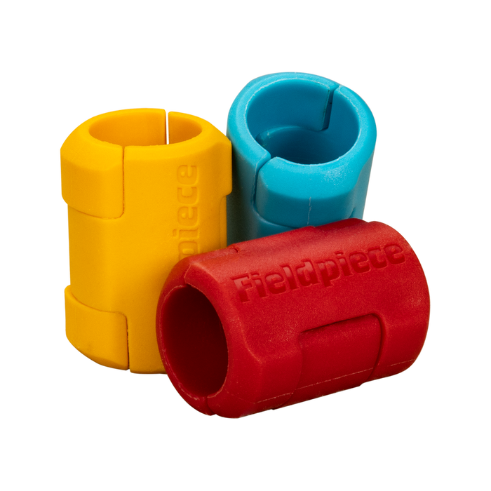 Fieldpiece HCT6 refrigerant hose colour tag set