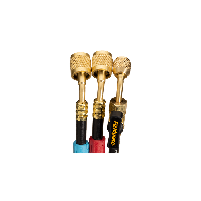 Fieldpiece HR3CM 3-Hose Mini-Split Combination Set, Low Loss & Ball Valve, 5/16″ & 1/4″ Fittings, 1.5m