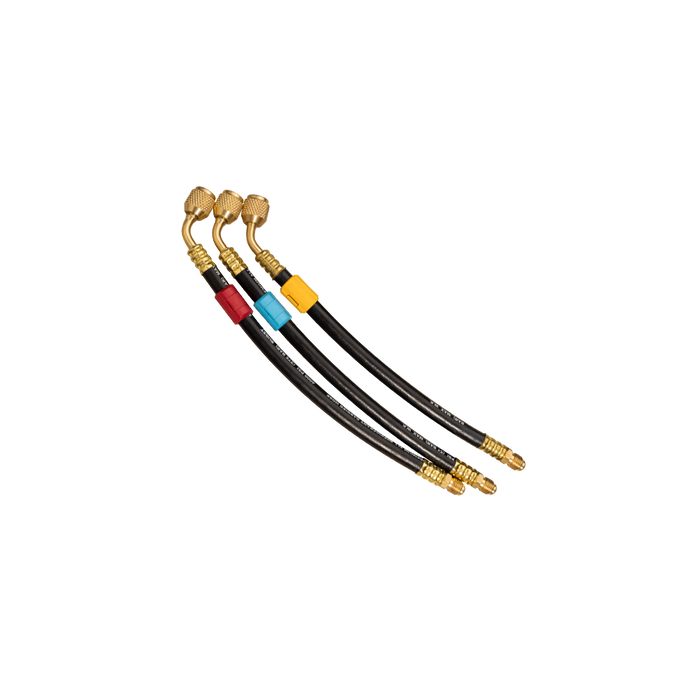 Fieldpiece HR3X hose extension set of 3, 1/4" fittings, 200mm