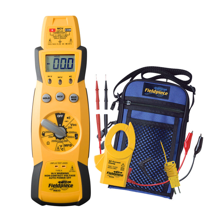 Fieldpiece HS33 stick multimeter kit with 400A clamp accessory