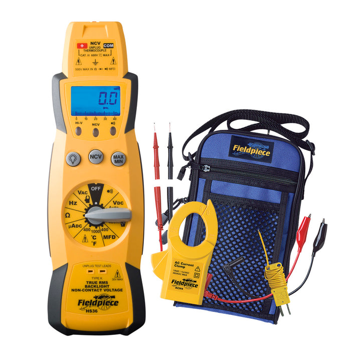 Fieldpiece HS36 True RMS stick multimeter kit with backlit display