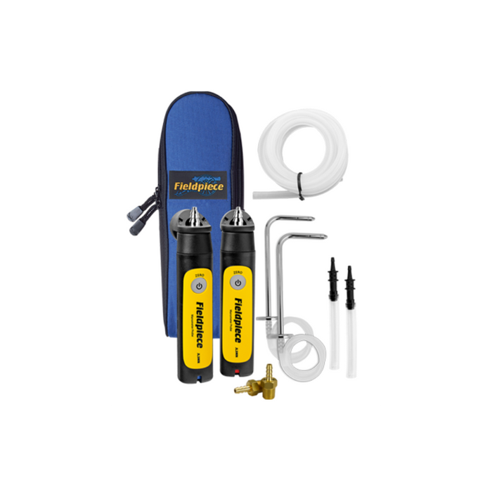 Fieldpiece JL3KM2 Job Link wireless dual-port manometer kit — two manometer probes and case
