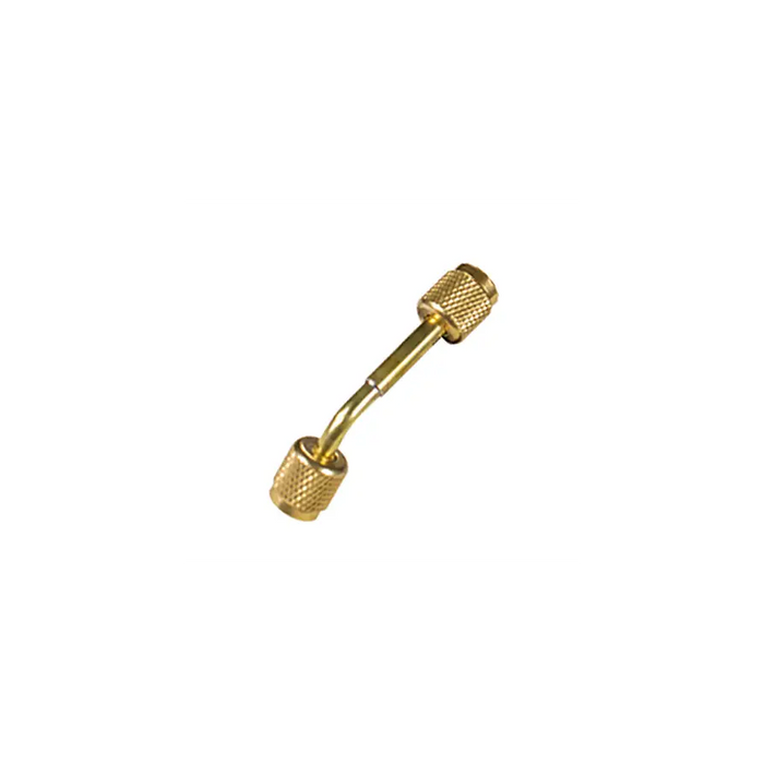 Fieldpiece RC44 reversible angled brass coupler, 1/4" female swivel