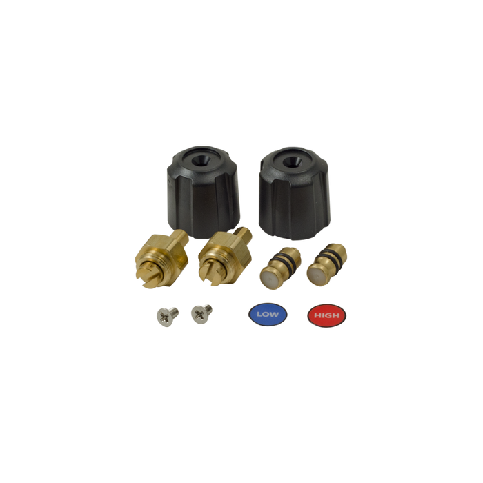 Fieldpiece RSMANK6 replacement valve and knob service kit for 2-valve digital manifolds