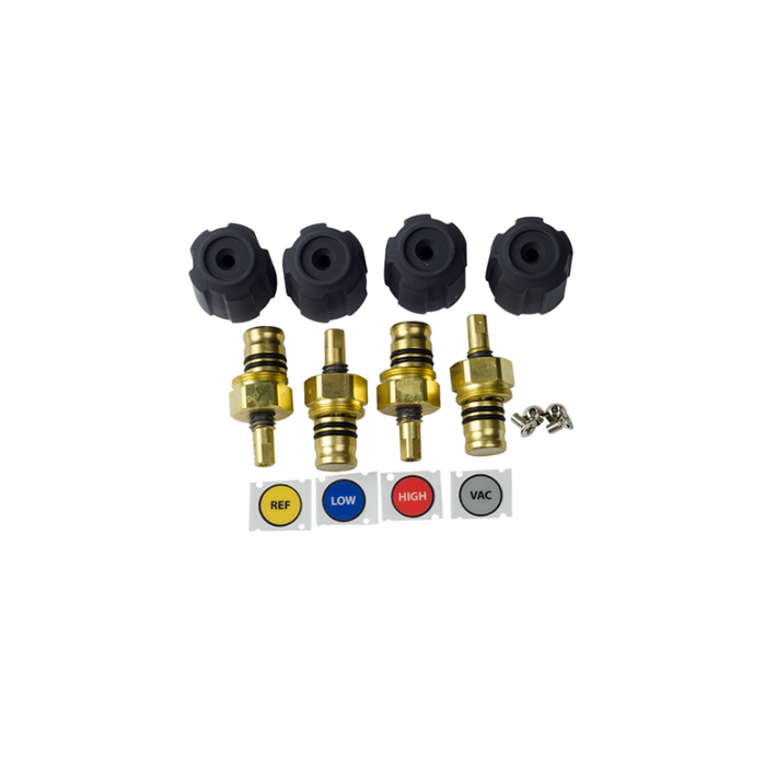 Fieldpiece RSMANK8 replacement valve and knob service kit for 4-valve digital manifolds
