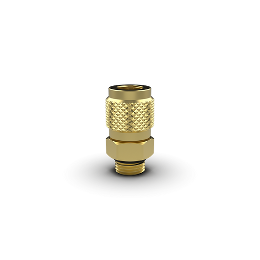 Fieldpiece RVC4 1/4" VCRT service port fitting, all-brass
