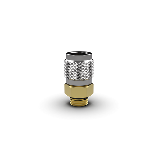 Fieldpiece RVC5 5/16" VCRT service port fitting, zinc-plated brass