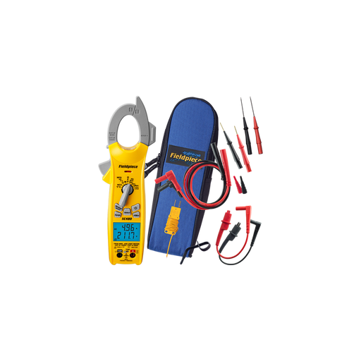 Fieldpiece SC480INT 600A True RMS Power Clamp Meter with Bluetooth Job Link connectivity