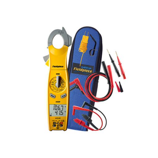 Fieldpiece SC640 swivel head TRMS clamp meter with LED jaw flashlight
