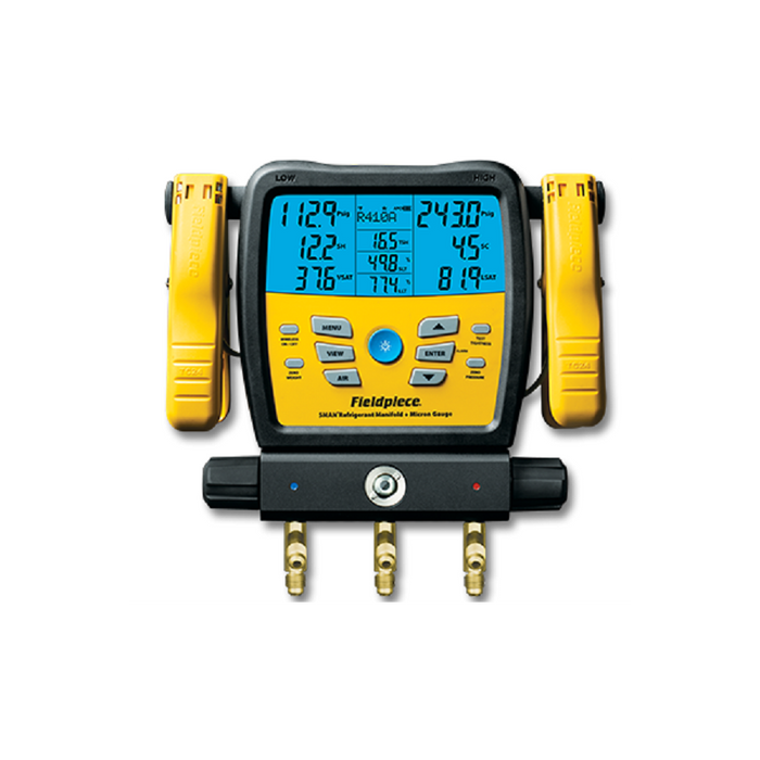 Fieldpiece SM380VINT 2-valve wireless digital manifold with built-in vacuum gauge