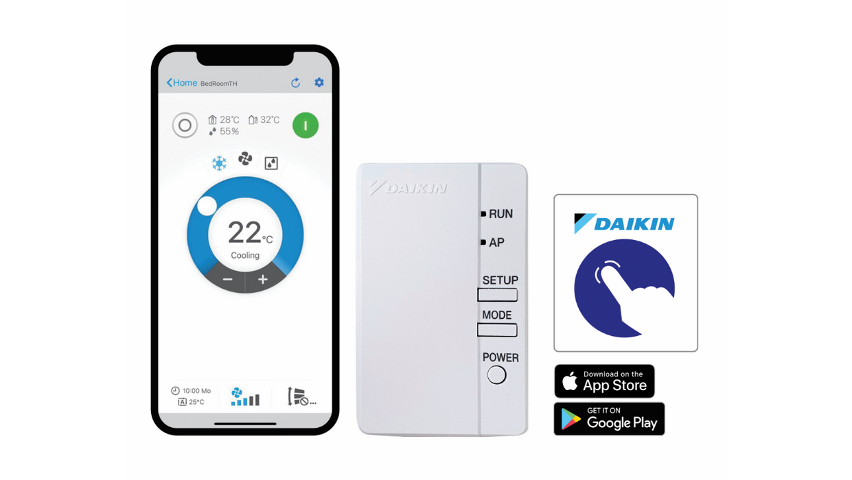 Daikin Mobile Wi-Fi Control BRP072C42 (20-46WLAN) – Effortless Remote Control for Split, Multi & SkyAir Systems